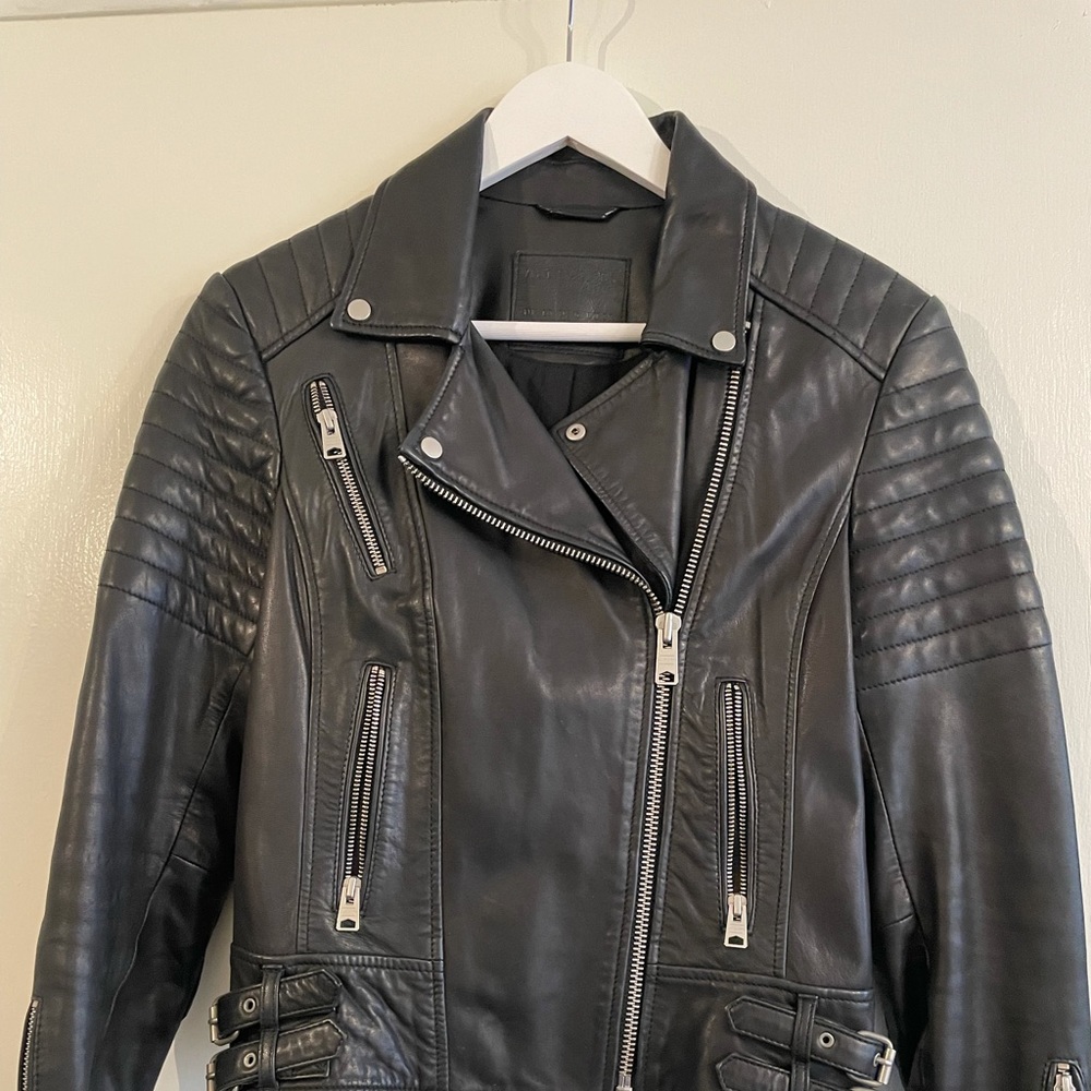 All saints moto leather jacket